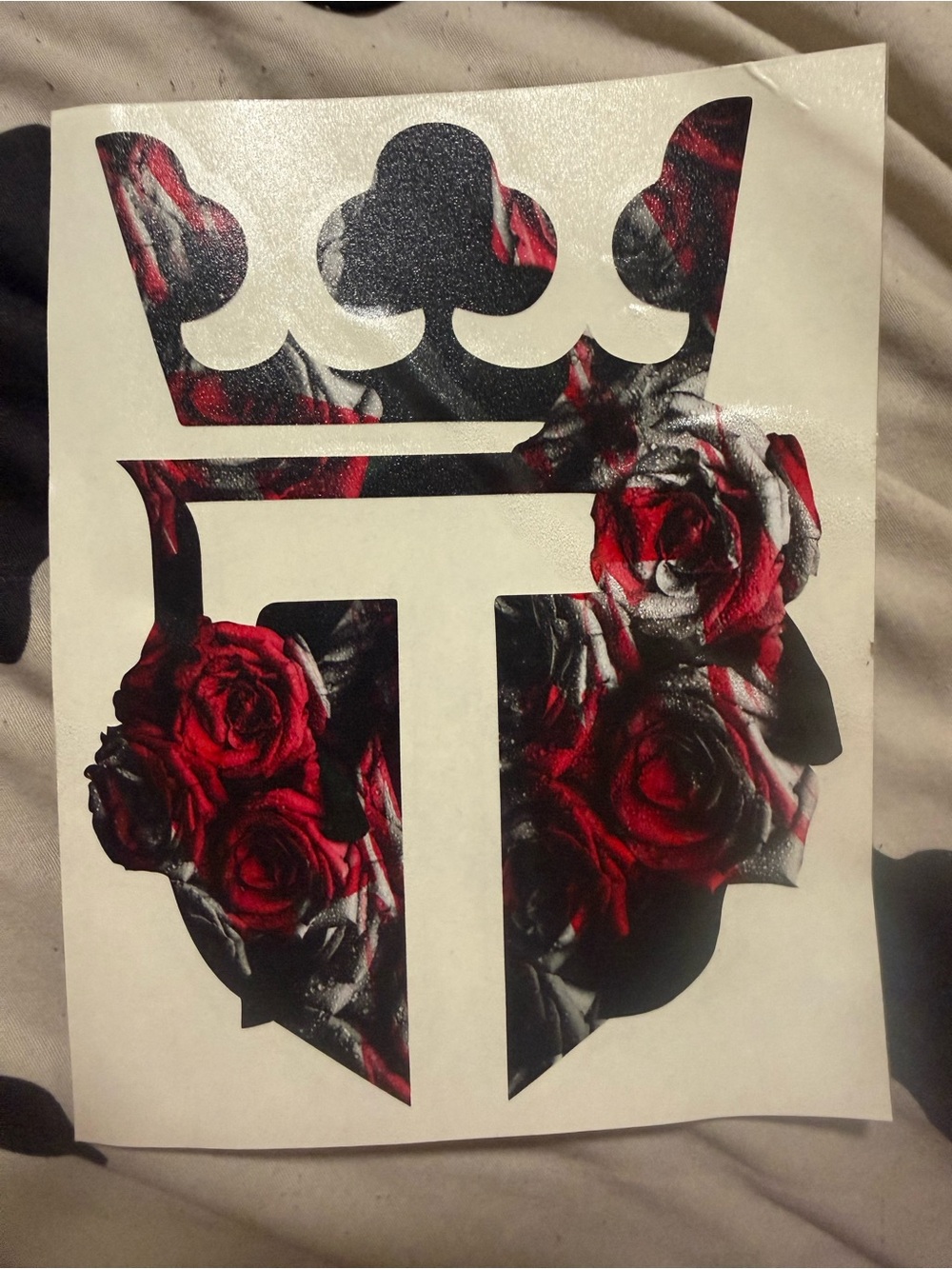Teeqo Rose Logo Sticker Decal